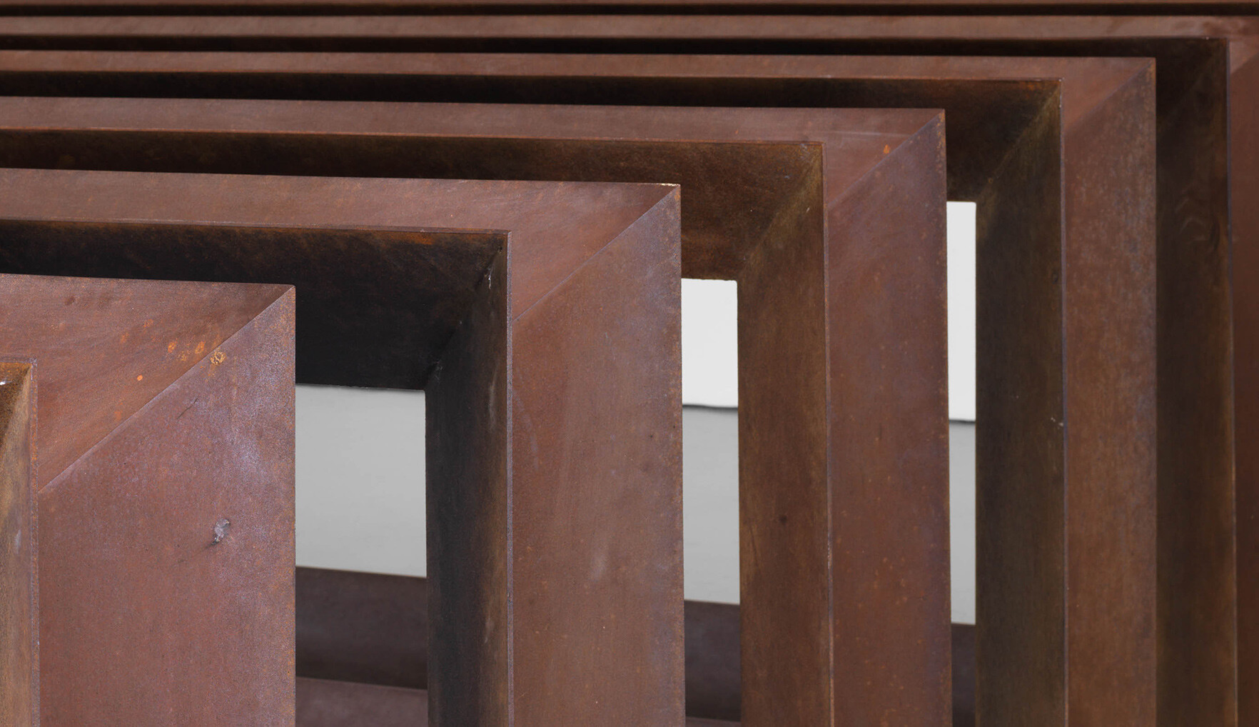 A detail from an untitled artwork by Donald Judd, dated 1979.