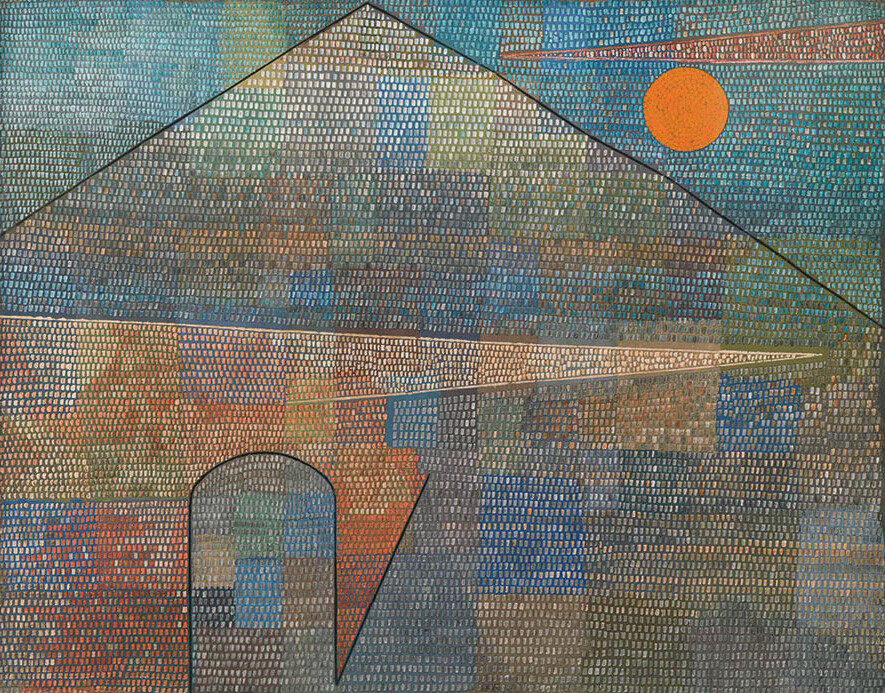 A painting by Paul Klee titled Ad Parnassum, dated 1932.