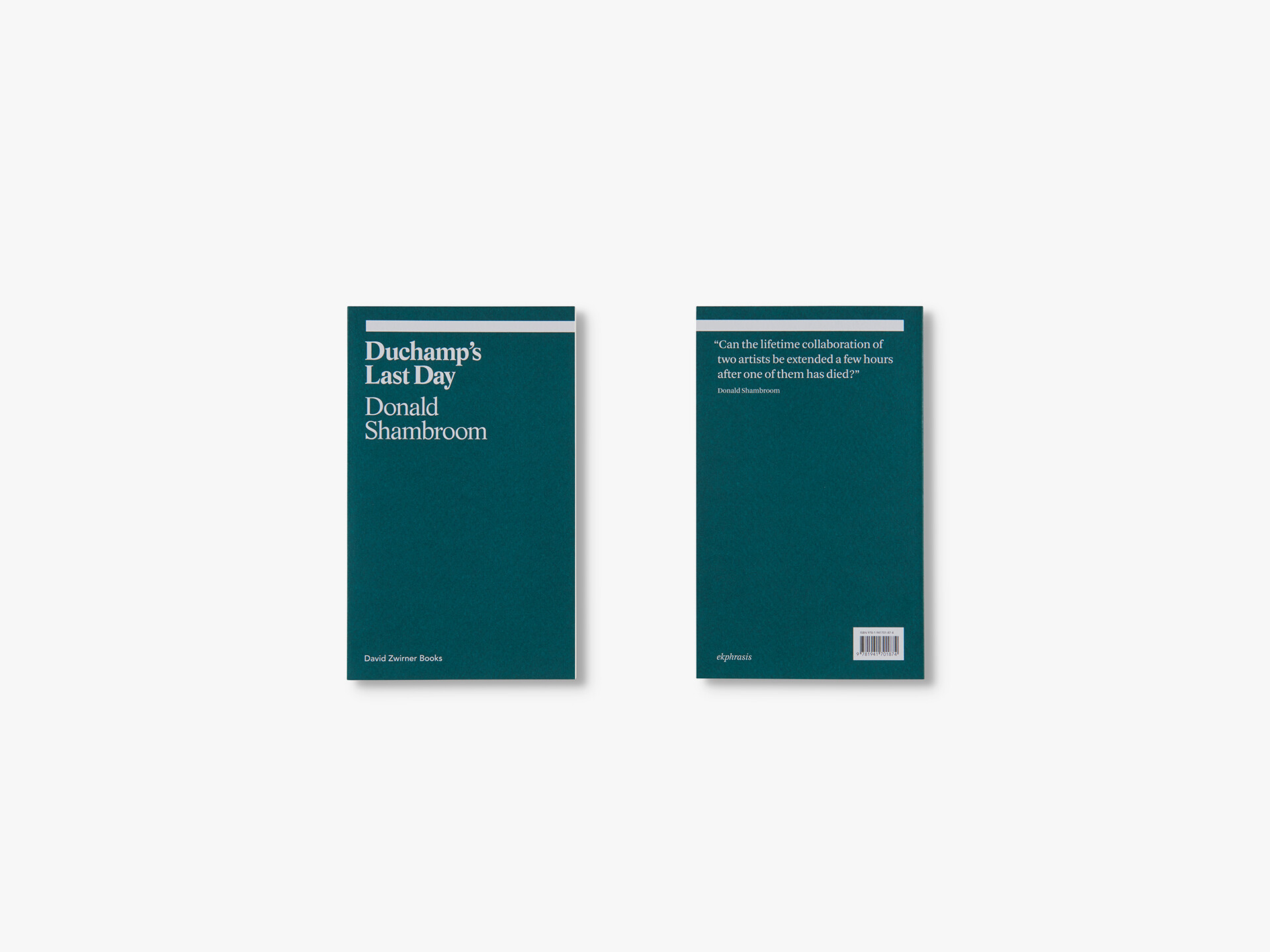 Covers of the book Duchamp's Last Day, published in 2018.