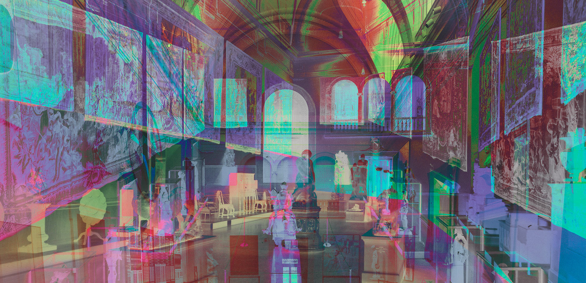 A detail of a photo by James Welling, titled Morgan Great Hall, dated 2015.
